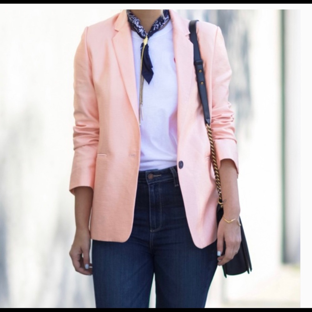 Philosophy blazer- blush pink
